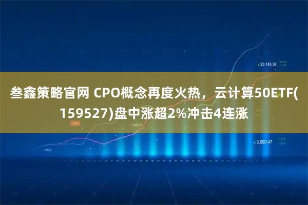 叁鑫策略官网 CPO概念再度火热，云计算50ETF(159527)盘中涨超2%冲击4连涨