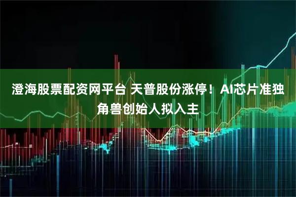 澄海股票配资网平台 天普股份涨停！AI芯片准独角兽创始人拟入主